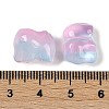 Spray Painted Glass Beads GLAA-Z007-04J-3