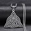 Non-Tarnish 304 Stainless Steel Pendant Necklaces NJEW-K253-09P-1