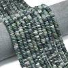 Frosted Natural Moss Agate Beads Strands G-K389-C37-01-1