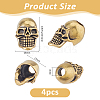 4Pcs Brass European Beads KK-FH0008-27B-AG-2