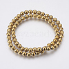 Electroplate Non-Magnetic Synthetic Hematite Beads Strands G-F585-C01-6mm-2