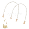   2Pcs Plastic Imitation Pearl Bead Bag Straps FIND-PH0008-18B-1