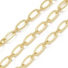 Rack Plating Oval Brass Link Chains KK-K392-61G-1