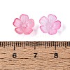 Transparent Plastic Bead Caps KY-Q005-02A-10-4