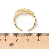 Brass Micro Pave Cubic Zirconia Cuff Rings RJEW-V009-09G-5