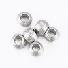 Tarnish Resistant 202 Stainless Steel Textured Beads STAS-K154-A-72P-1