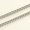 Tarnish Resistant 304 Stainless Steel Curb Chains CHS-Q001-21-1