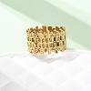 304 Stainless Steel Open Cuff Rings for Women RJEW-K309-10A-G-2