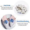 4 Pcs 2 Colors Platinum Alloy Shoe Buckle Clips ALRI-NB0001-09P-4