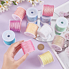   12 Rolls 12 Colors Polyester Braided Thread OCOR-PH0002-57-3