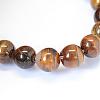 Grade AB Natural Tiger Eye Round Bead Strands G-E334-10mm-17-3