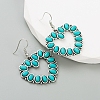 Synthetic Turquoise Dangle Earring PW-WG976EB-02-1