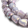 Electroplate Glass Beads Strand GLAA-G088-03-01-5