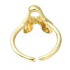 Rack Plating Brass Open Cuff Rings RJEW-S394-01G-A-3