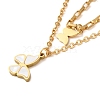 304 Stainless Steel Butterfly Pendant Necklaces for Women NJEW-Q339-02G-2