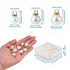 Beadthoven 120Pcs 3 Style Acrylic Pearl Pendants IFIN-BT0001-05-3