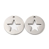 Non-Tarnish 201 Stainless Steel Pendants STAS-A084-08P-1