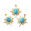 Synthetic Turquoise Pendants STAS-A080-20G-1