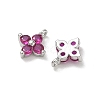 SHEGRACE Brass Cubic Zirconia Charms XGRQ4H469-680P-C-2