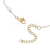 Round ABS Imitation Pearl Link Chain Necklaces NJEW-JN05144-5