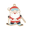 Christmas Alloy Enamel Pendants ENAM-B035-02J-11KCG-1