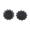 Zinc Alloy Brooch Findings PALLOY-WH0066-23G-2