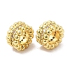 Rack Plating Brass Cubic Zirconia European Beads KK-R147-05G-3