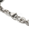 Non-Tarnish Two Tone 304 Stainless Steel Oval Link Chain Bracelet BJEW-B078-37BP-3