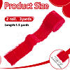 Velvet Frayed Fringe Ribbon OCOR-WH0082-485C-3