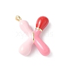 Brass Enamel Pendants KK-E093-03G-X-01-1