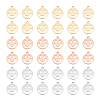 Unicraftale 30Pcs 3 Colors Brass Pendants KK-UN0001-62-1