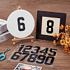 Number 0~9 PET Self-Adhesive Reflective Mailbox Stickers DIY-WH20010-26B-02-3