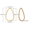 Smooth Surface Alloy Linking Rings LS-X-PALLOY-S117-166B-2