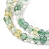Synthetic Green Yellow Quartz Beads Strands G-C009-A10-4