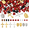 Beadthoven DIY Rosary Jewelry Making Finding Kits DIY-BT0001-43-11