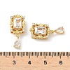 Brass Micro Pave Cubic Zirconia Beads KK-Z139-03G-02-3