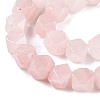 Natural Rose Quartz Beads Strands G-T38-27-4