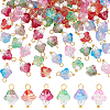 AHADERMAKER 
90Pcsa 6 Colors Electroplate Glass Charms FIND-GA0002-85-1