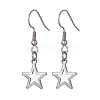 3 Pair 3 Style 304 Stainless Steel Dangle Earrings EJEW-JE05494-01-4