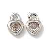 Brass Micro Pave Cubic Zirconia Charms KK-L075-016P-1