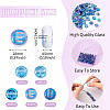 100Pcs 5 Styles Transparent Electroplated UV Plating Glass Beads GLAA-TA0003-19B-4