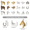 SUNNYCLUE 68Pcs 10 Style Tibetan Style Alloy Pendant TIBE-SC0001-52-2