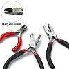 5Pcs 5 Styles Carbon Steel Jewelry Pliers AJEW-YW0001-19-4