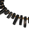 Natural Black Tourmaline Beads Strands G-F829-A03-01-3