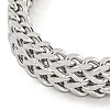 Tarnish Resistant 201 Stainless Steel Wheat Chain Bracelets with Magnetic Clasps for Women and Men BJEW-F473-07P-02-2