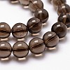 Natural Smoky Quartz Bead Strands G-G735-28-10mm-3