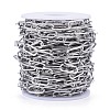 Tarnish Resistant 304 Stainless Steel Paperclip Chains CHS-F011-01A--P-3
