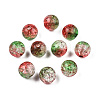 Transparent Crackle Acrylic Beads CACR-N002-13A-3