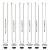 Beadthoven 30Pcs 6 Style 304 Stainless Steel Chains Necklace STAS-BT0001-13-13