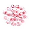 Transparent Spray Painted Glass Beads X1-EGLA-N018-4mm-07-2